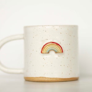 miss autumn *handmade rainbow ceramic mug*