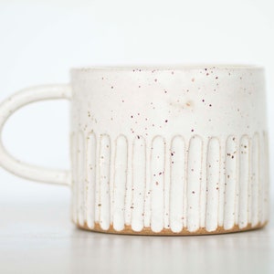 miss charlotte‘s big sister: handmade fluted ceramic mug