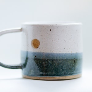 little miss sunshine: handmade sunrise  ceramic mug