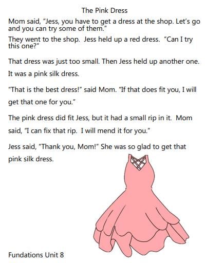 the pink dress fundations The Pink Dress by Anne Alexander