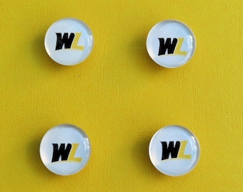 West Liberty University Magnets for Fridge, Office, West Liberty Hilltoppers, Wheeling West Virginia, West Lib School Spirit, Black and Gold