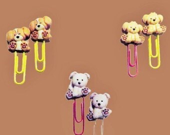 Dog Paper Clips, Puppy Bookmarks for Journals, Organizers, Bookmarks for Kids, Dog Lover Gifts, Favor, Cute Office Supply, Dog Mom, Set of 2