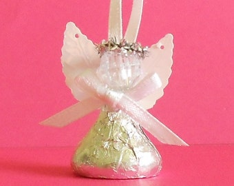 Edible Baptism Favors, Chocolate Candy Angels - Wedding, Bridal Shower Favors, Religious Favors, Christening Favors, Party Favors, Set of 25