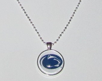 Penn State Necklace, Penn State Pendant, Penn State Jewelry - Nittany Lions