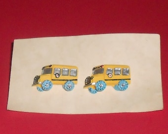 Bus Driver Gift, School Bus Earrings, Bus Driver Jewelry, Appreciation, Gift from Child, End of the School Year Gift, Thank You Gift