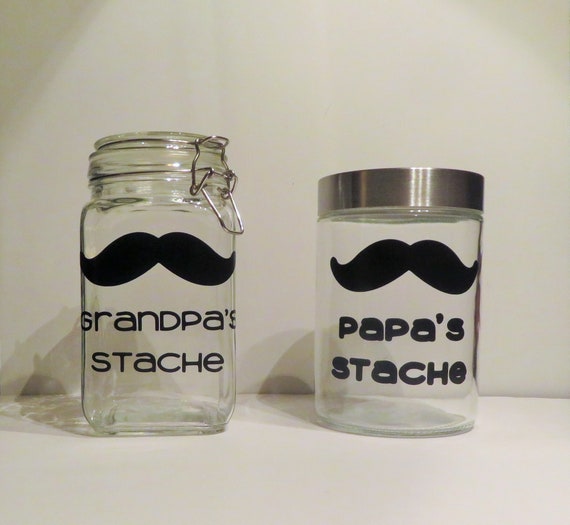 Gift for Dad Him Grandpa Dad's Stache Grandpa's - Etsy