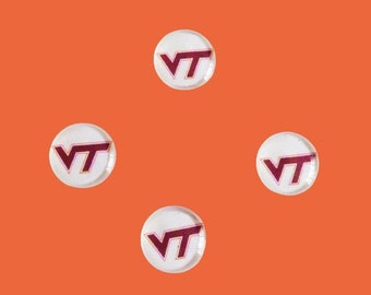 Virginia Tech Magnets, VT Hokies Decor, Virginia Tech School Spirit, V Tech, Fan, Alumni, Mom, Sorority, Roommate Gift, Office Accessory