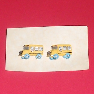Bus Driver Gift, School Bus Earrings, Bus Driver Jewelry, Appreciation, Gift from Child, End of the School Year Gift, Thank You Gift