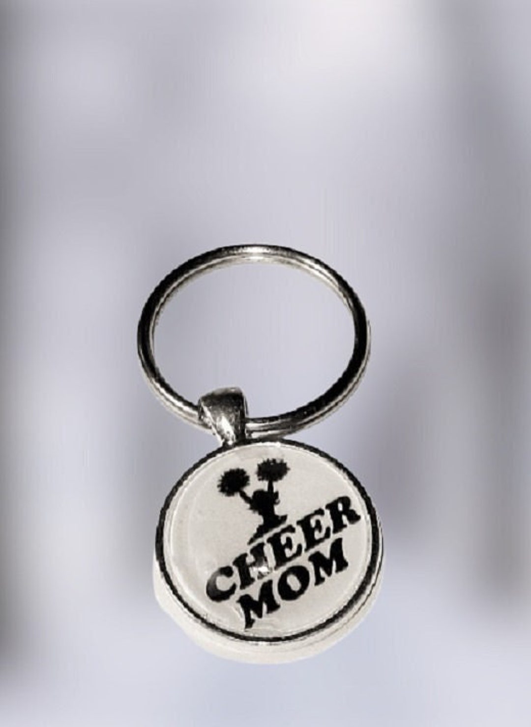 Cheer Mom Key Ring, Gift, Cheerleader Mom, Cheerleading Keychain ...
