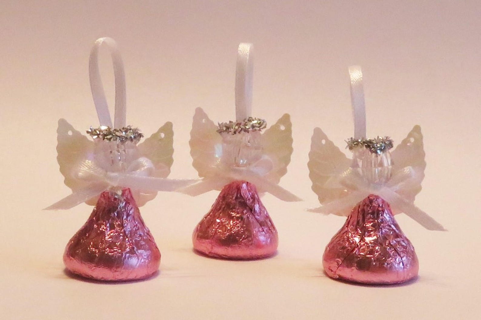 48 PINK Chocolate Candy Angels First Communion Bridal Etsy