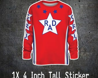 Calcomanía adhesiva de Star Cru Jones para camiseta de carreras RAD, carreras BMX de los años 80, GT Dyno Redline