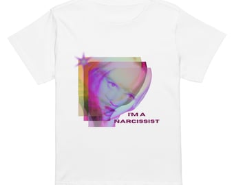 camiseta narcisista cintura alta