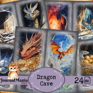 Diario de Dragon Junk, Diario del Bosque Encantado, Animal Mágico, Animal del Bosque, Caprichoso, Cueva del Dragón, Diario Imprimible de Fantasía Forestal