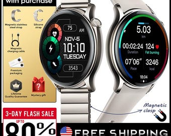 Oshen Luxe Smart Watch Rohs Data Sync Hart Rate IP68 Sports Health Smartwatch Etsy