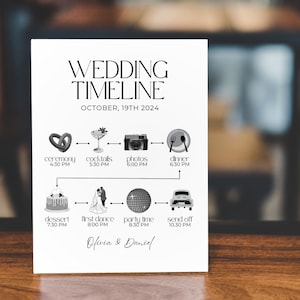 Wedding Timeline Template Wedding Order of Events Invitation Template Wedding Weekend Events Card Canva Editable Event Timeline