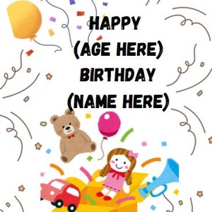 Geburtstagskarte druckbar, anpassbar, Vorlage alles Gute zum Geburtstag, Grußkarten, Feierkarten, druckbare Karten, kundenspezifische Karten