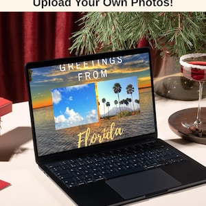 Florida Postcard Template: Customizable Photo Greetings (Digital Download, Editable in Canva)