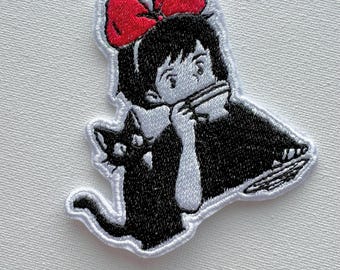 KiikiisDeliveryService nähen auf gestickten Patches, Anime Geschenke, Anime Patch, benutzerdefinierte Patch, Anime Fan, gestickter Patch, Chingu Stickerei