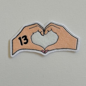 T embroidered patches, sew on patches, gift for fans, patches, singer, music, custom patch, embroidery patch, chingu embroidery patches