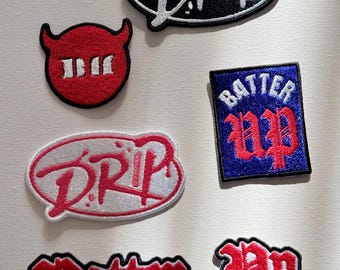 Kpop group sew on embroidered patches, kpop patches, kpop gifts, custom patches, music patches, gift, embroidered patches, Chingu Embroidery