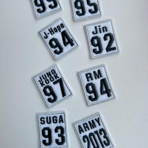 bts gestickte Patches, Aufnäher für Taschen, Kpop Patch, Patches, bts Patches, Armee, Patch, bts, Chingu Stickerei Patches