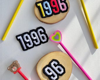 Personalised date sew on embroidered patch, patches for couples, patches, custom patch, gifts, embroidered patches, gift, chingu embroidery
