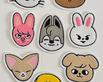 Parches bordados para coser de grupos de Kpop, parches de Kpop, regalos de Kpop, parches personalizados, parches de música, regalo, parches bordados, bordado Chingu