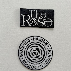 Sy på broderade tygmärken från Rose, Kpop-tygmärken, Kpop-present, personliga tygmärken, musiktygmärken, tygmärke, broderade tygmärken, Chingu-broderi