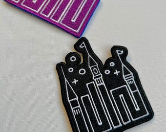 Kpop embroidered patches, sew on patches, gift for kpop fan, kpop, patch, custom patch, kpop accessory, kpop gift, chingu Embroidery