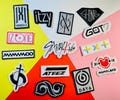 Kpop groups logo sew on embroidered patches, kpop patches, idol, custom patches, music patches, gift, embroidered patches, Chingu Embroidery