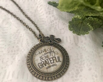 Inspirational Bible Verse Necklace Pendant Cross Charm Grateful Christian Necklace Glass Pendant Religious Necklace