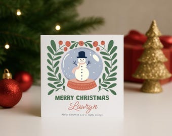Frohe Weihnachten Geschenk Karte für Freund Freundin ihre Frau Mann Weihnachtskarte