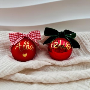 Personalized Christmas ball, Christmas ball with name, children's Christmas ball, ribbon, Christmas ball, personalization, adult Christmas ball, Christmas