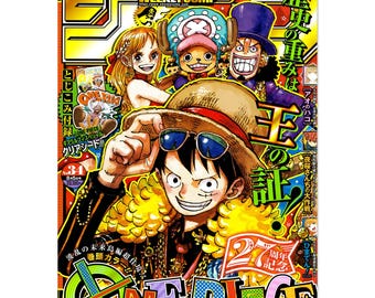 One Piece Weekly Shonen Jump Manga Cover Art Japanese Poster Print