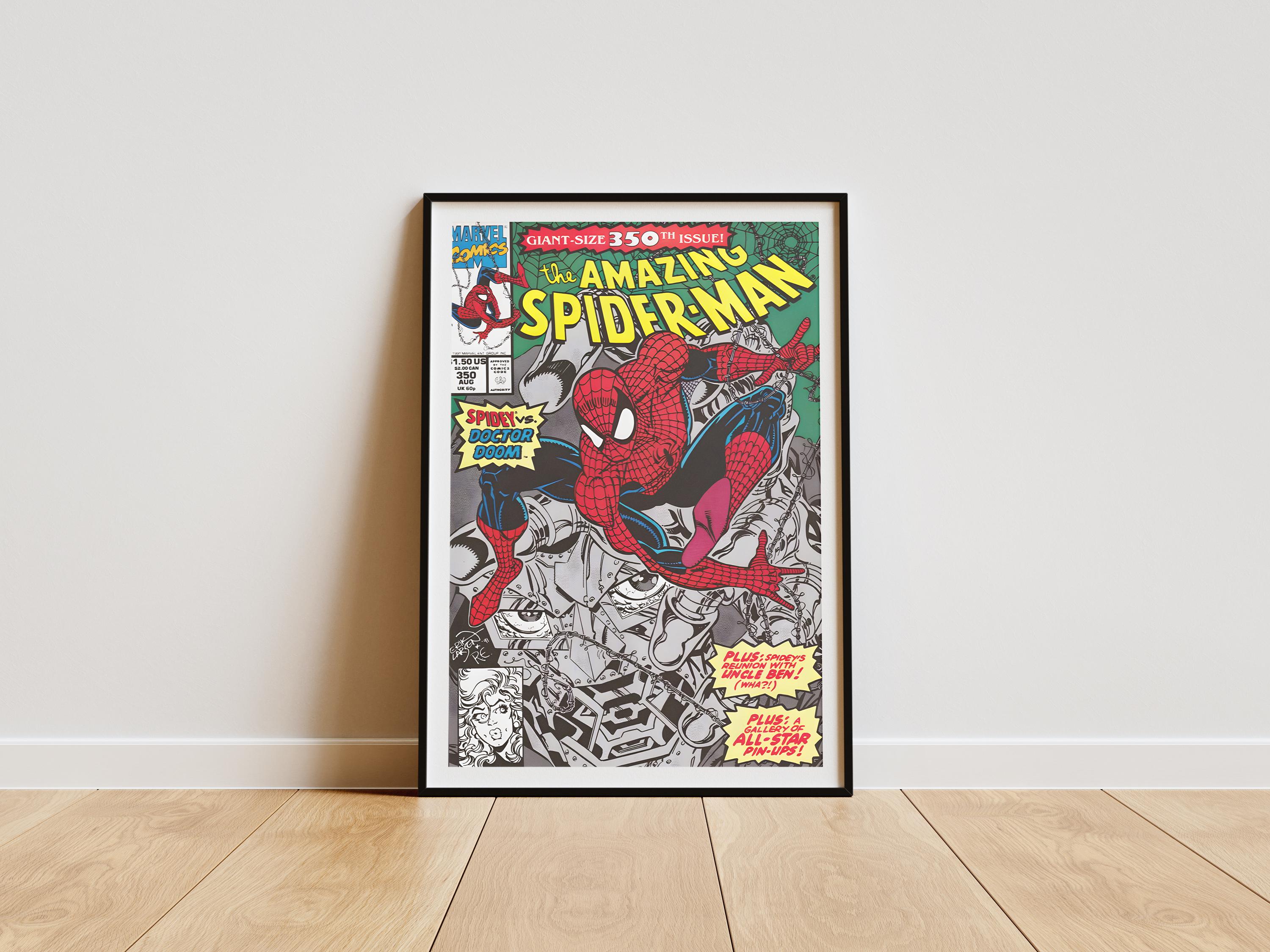 Spiderman Comic Cover Art Poster, Semi-glossy Print, Hero Wall Decor ...