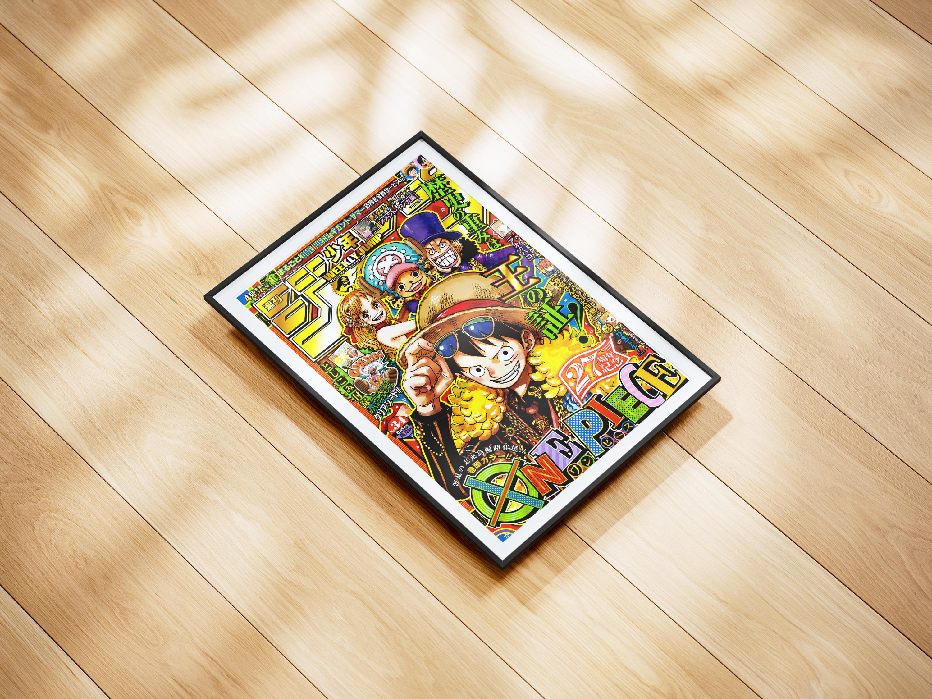 One Piece Weekly Shonen Jump Manga Cover Art Japanese Poster Print