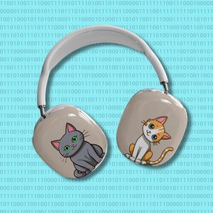 AirPods Max-hoesje – schattige kattenhoes voor dierenliefhebbers – beschermend kawaii-ontwerp – cadeau voor kattenouders – leuk technisch accessoire