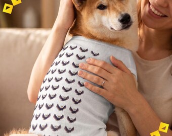 Pet Tank Top, Patriotic Eagle Print Dog Shirt, Fourth of July Dog Outfit, USA Flag Pet Tee, American Eagle Dog Clothes