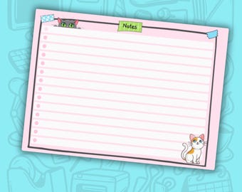 Meow World Post-It Note Pads | Cutest Cats Edition | Cute Sticky Notes | Desk Accessories | Gift for Cat Lovers | Office Supplies