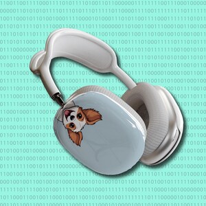 Terrier Puppy AirPods Max Case | Upside-Down Dog Design | Cute Protective Cover for Apple AirPods Max