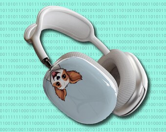 Etui na AirPods Max z motywem psa Terrier Puppy | Wzór psa do góry nogami | Urocza osłona ochronna na Apple AirPods Max