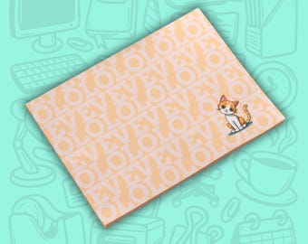 LOVE Post-it® Note Pads with Cute Orange Cat