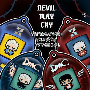 DmC Devil May Cry Inspired Tamagotchi Keychains (PRE-ORDER)