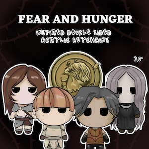 Fear and Hunger Inspired Double-Sided Keychains