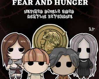 Fear and Hunger Inspired Double-Sided Keychains