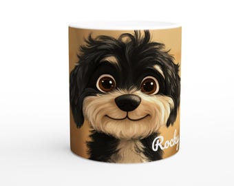 Rocky Coffee Mug - White 11oz Ceramic Mug