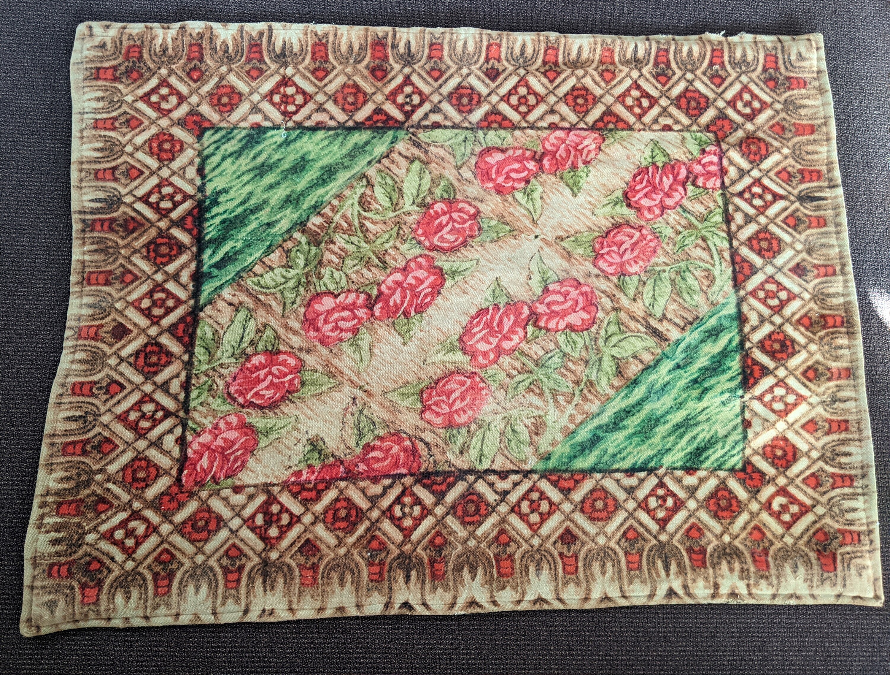 Vintage Rose Horse Hair Stroock Carriage Blanket Antiek Etsy