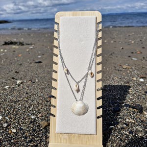 Real Shells Layered Charm Necklace