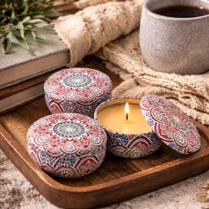 Hand Poured Soy Candle 2.2 oz Tin – Luxury Scented Mini Candle – Clean Burn Gift – Spa Decor – Small Batch Aromatherapy