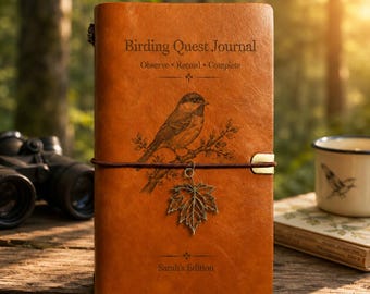 Vogelbeobachtungs-Tagebuch, Notizbuch für Vogelbeobachter-Herausforderungen, Geschenk zur Naturentdeckung